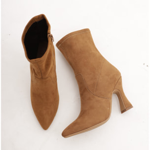 TRONCHETTO ELASTICIZZATO CUOIO