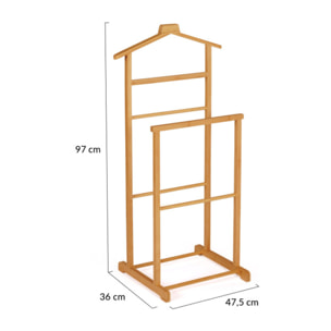 Valet de chambre Maya double portant en bambou