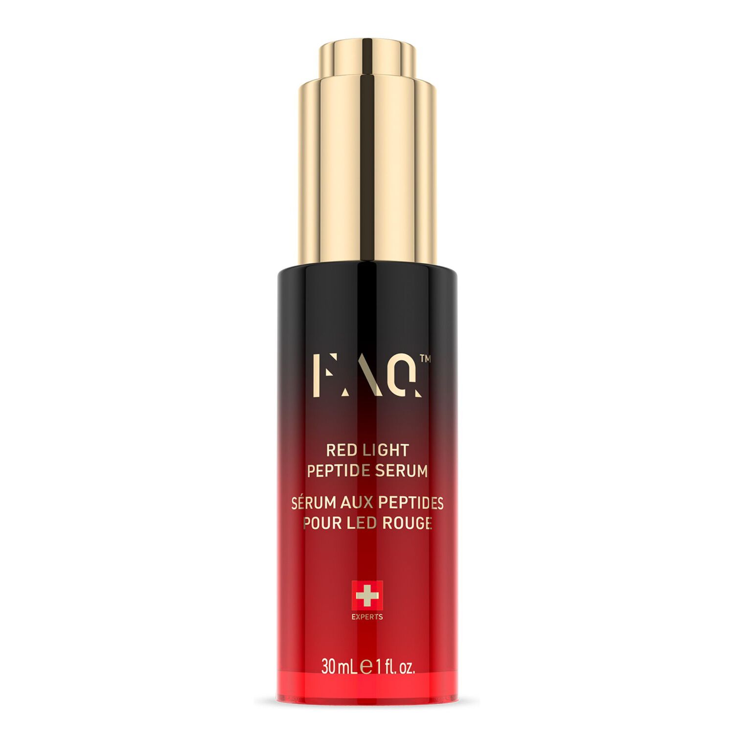 FAQ™ Red Serum Light Peptide - Sérum aux Peptides pour LEDs rouges 30ml - Jonquille de mer, Acide Hyaluronique, Thé Vert et Cica