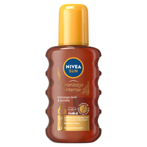 Pack de 2 - Protection solaire spray NIVEA SUN FPS 6 Huile Carotène Bronzage intense 200ml