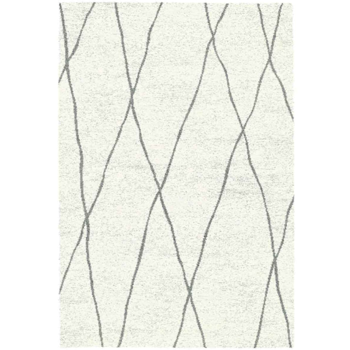 Tappeto Moderno Soggiorno Salotto Crema Grigio