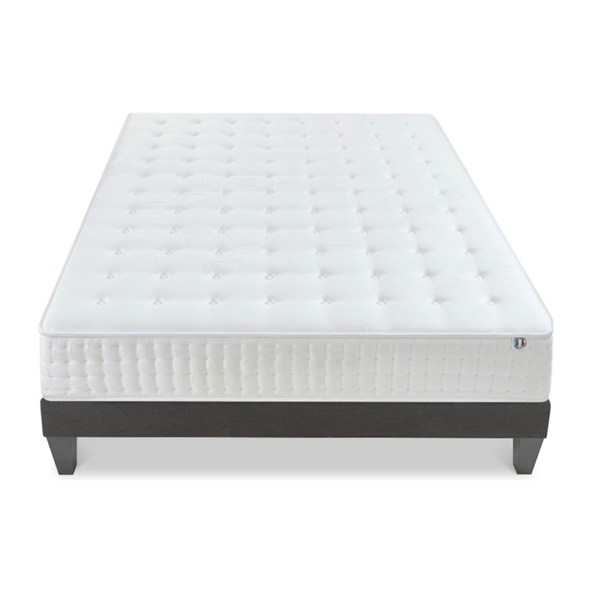 Ensemble Matelas Memoire de forme Vendome avec sommier en bois