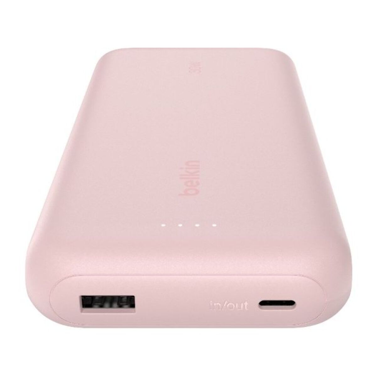 Batterie externe BELKIN 20000 mAh avec cable USB-C intégre pink