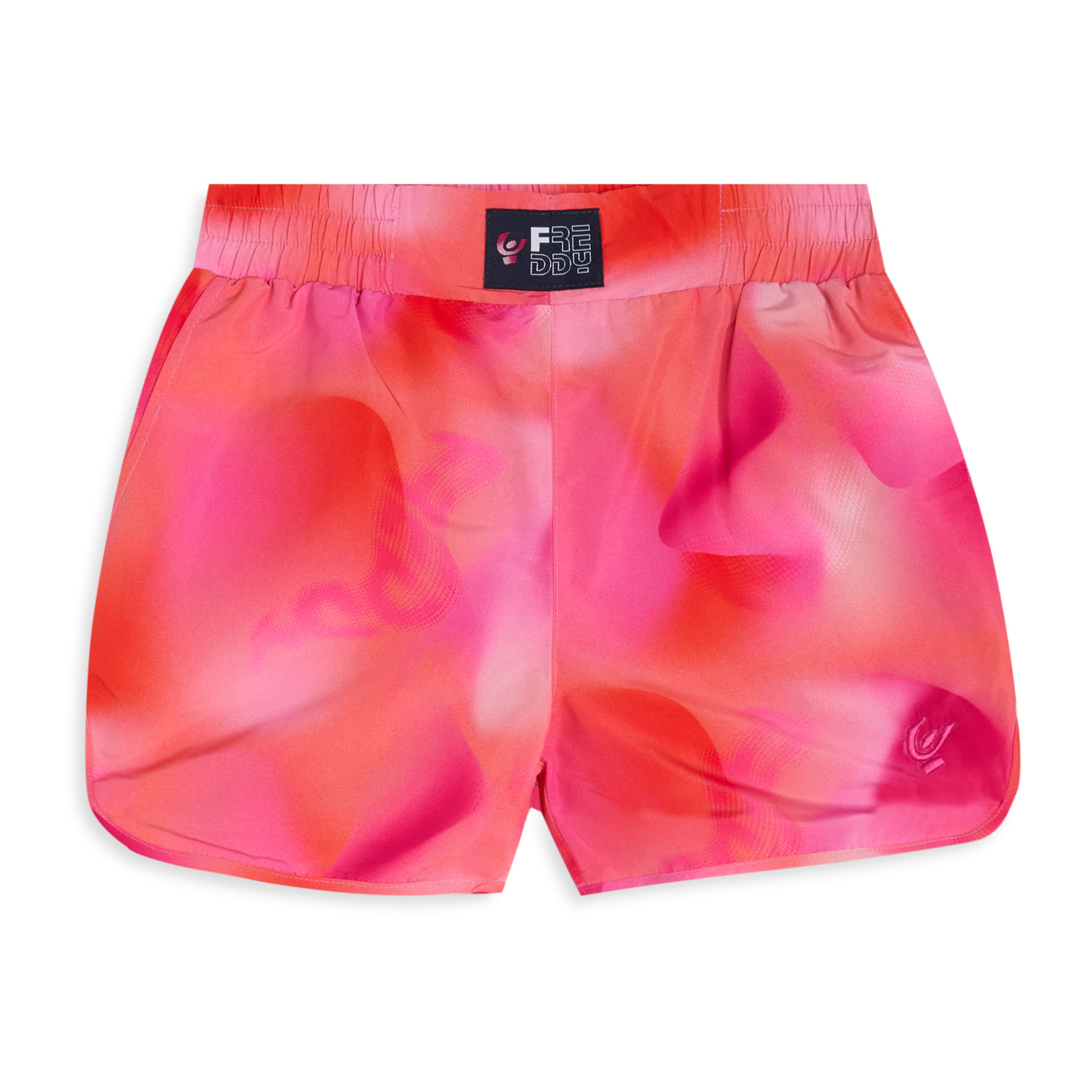 Pantaloncini Bambina in Tessuto Tecnico Rosa Arancio