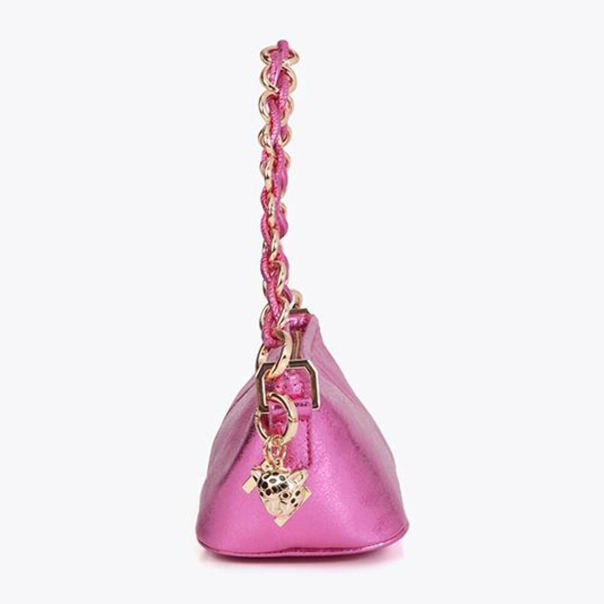 Borsa a catena effetto glitter