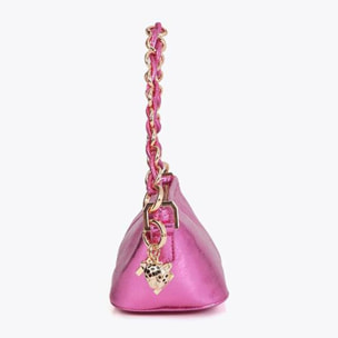 Borsa a catena effetto glitter