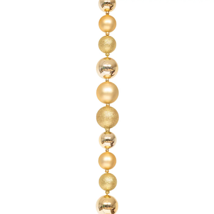 Guirlande boules 2m doré