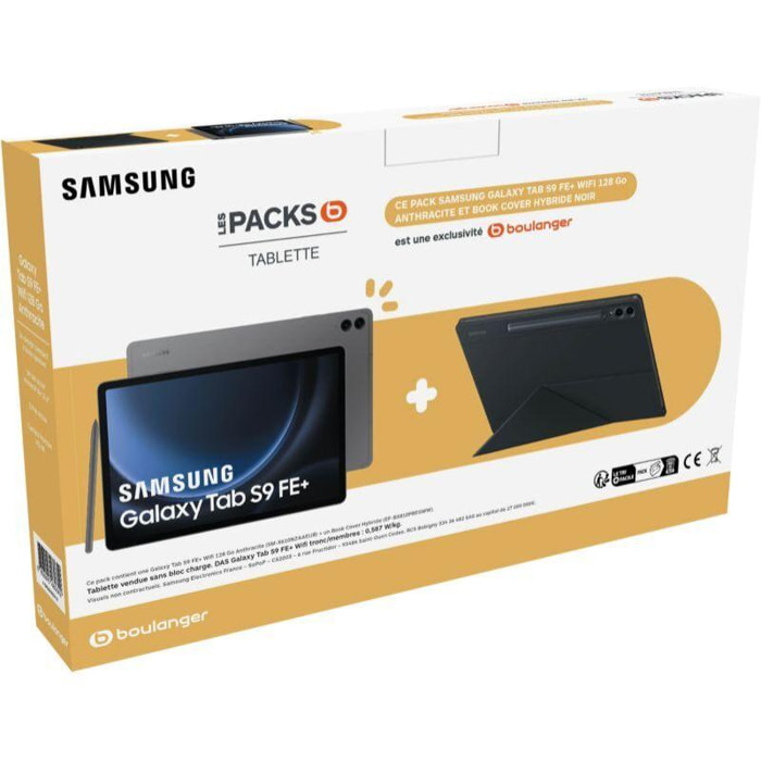 Tablette Android SAMSUNG Pack S9FE+ 12.4'' + Smart Cover Hybride