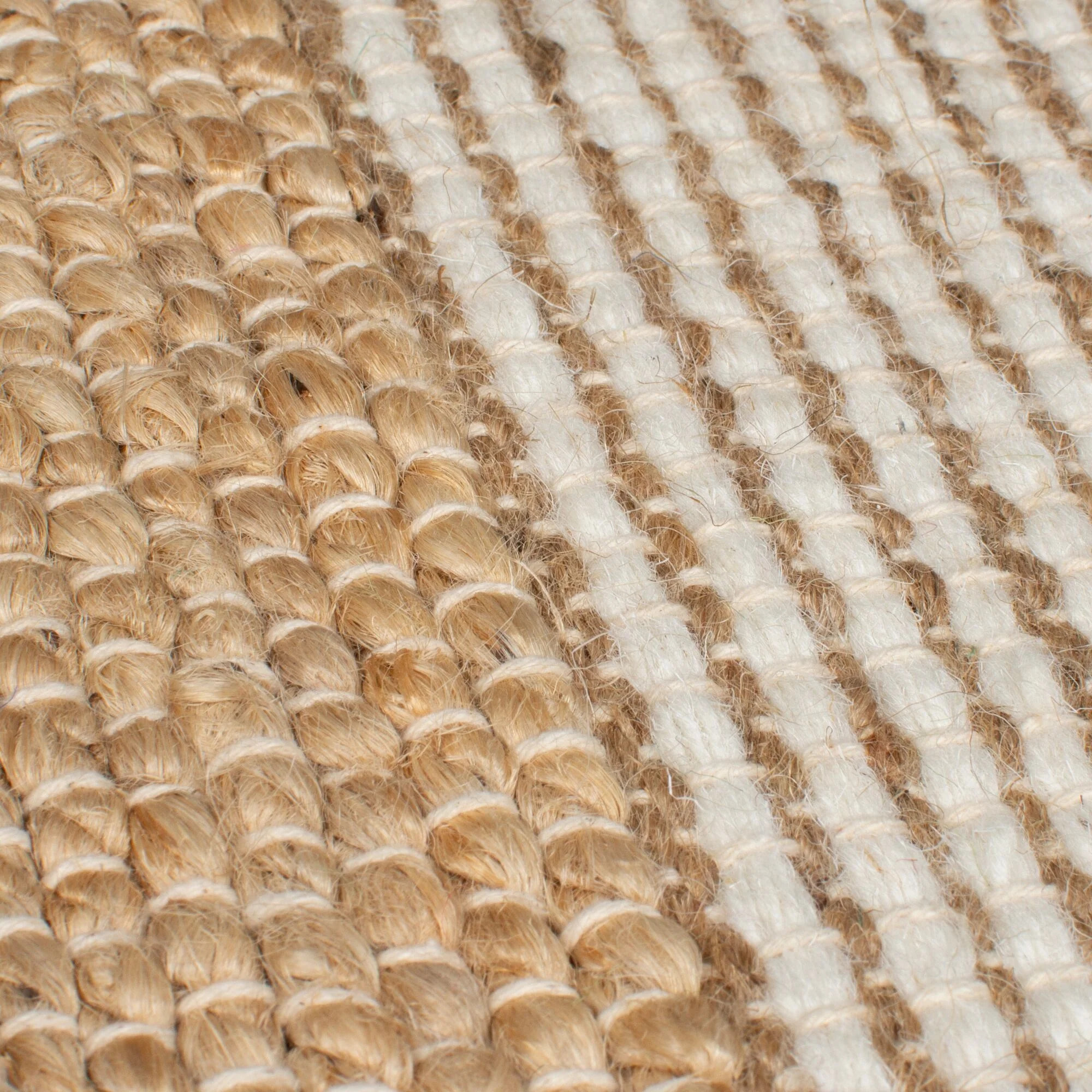 Tapis de couloir jute et laine MEDINA BLOCKS Violet