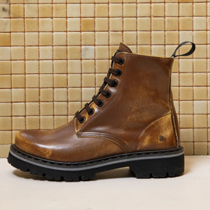 Botines 1166 NAPPA SHINNY BURDEOS / MARINA color Burdeos