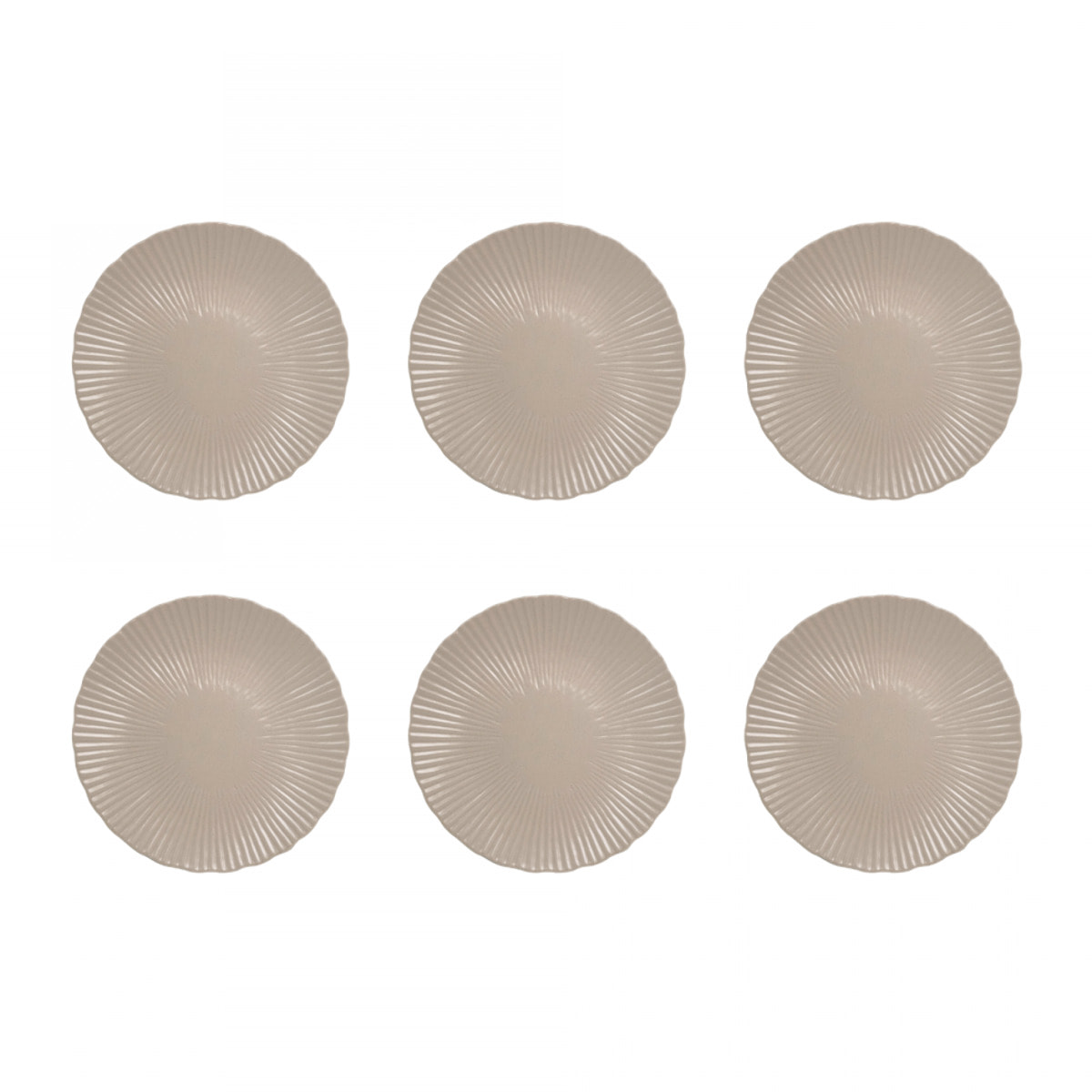 Lot de 6 assiettes à dessert, design 1, SUGAR