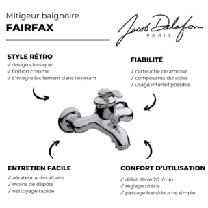 Robinet baignoire retro Fairfax