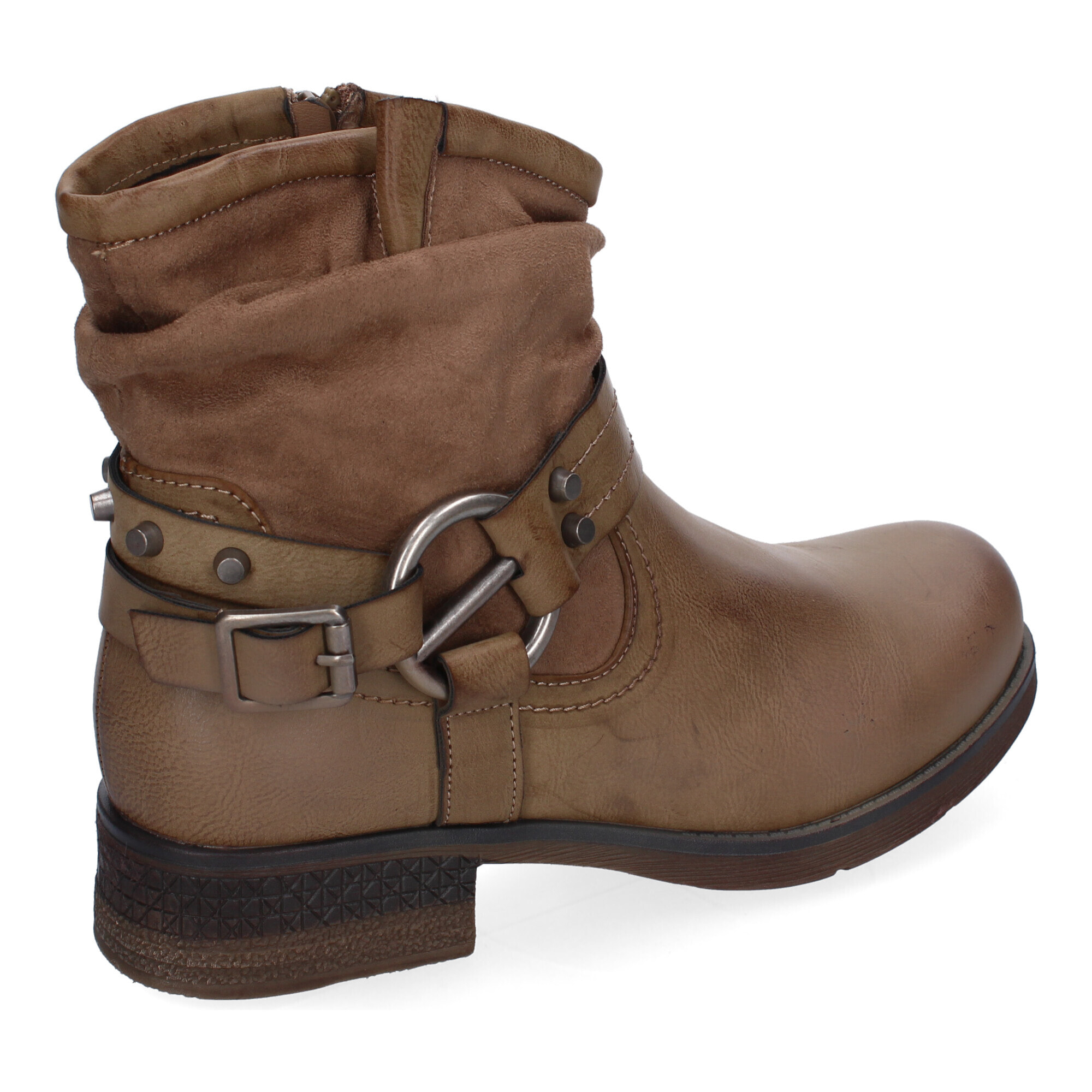 Botín para Mujer, Estilo Biker, Comodo y Elegante, Correa con Hebilla