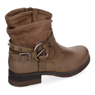 Botín para Mujer, Estilo Biker, Comodo y Elegante, Correa con Hebilla