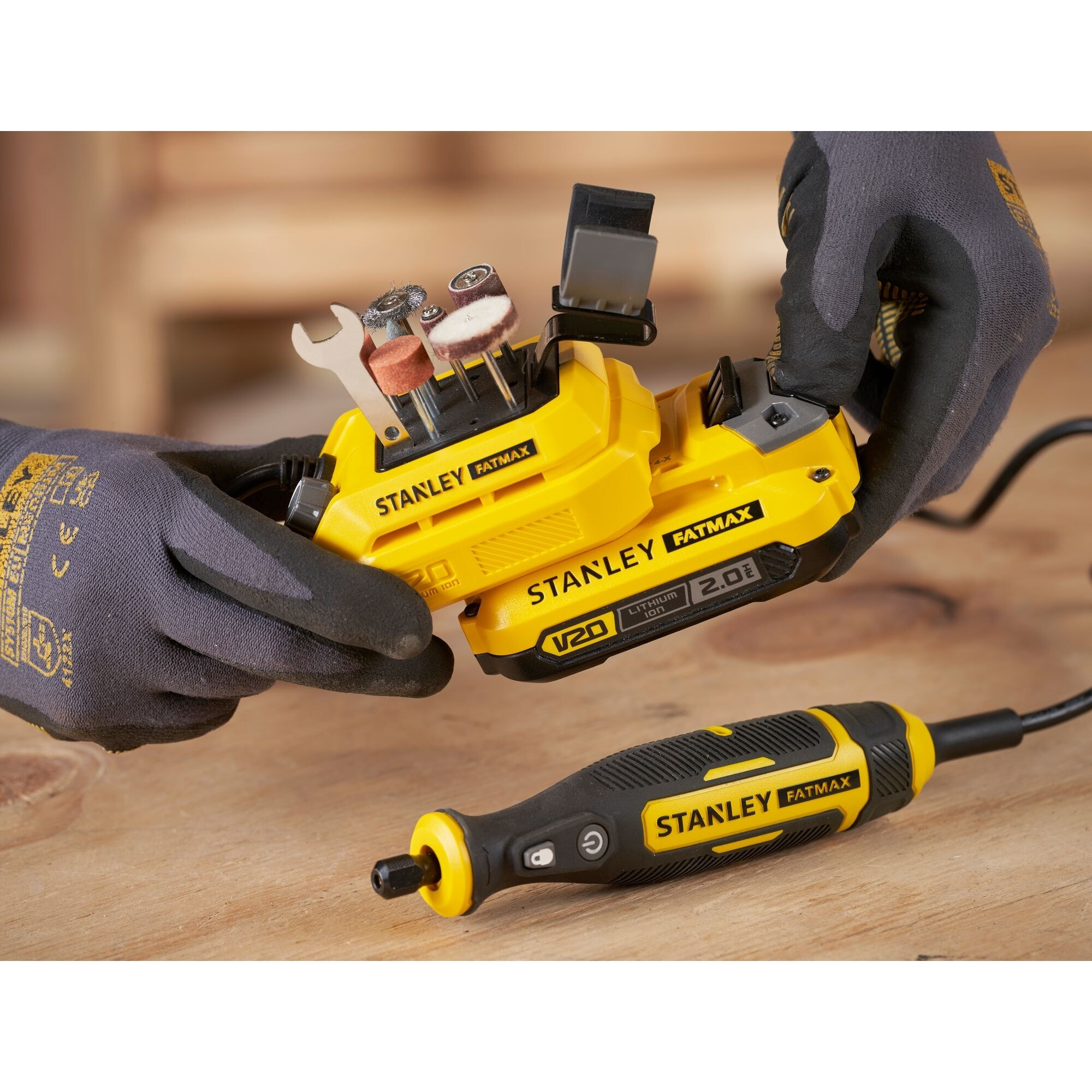 STANLEY FATMAX V20 Outil Rotatif Multifonctions 18V Sans Batterie SFMCE030B-XJ