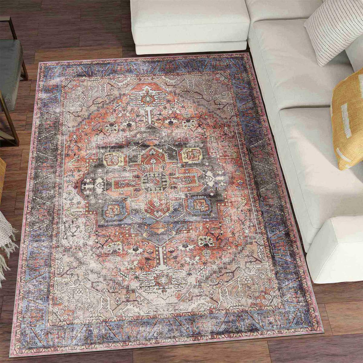 Tapis grand salon  kilim motif oriental, ORIA, tissée et chaleureuse
