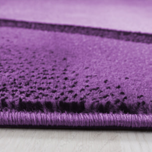 PLUS - Tapis à poils courts vague violet - PLU8010LIL
