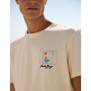 Camiseta Manga Corta Blanca - Hobatsam