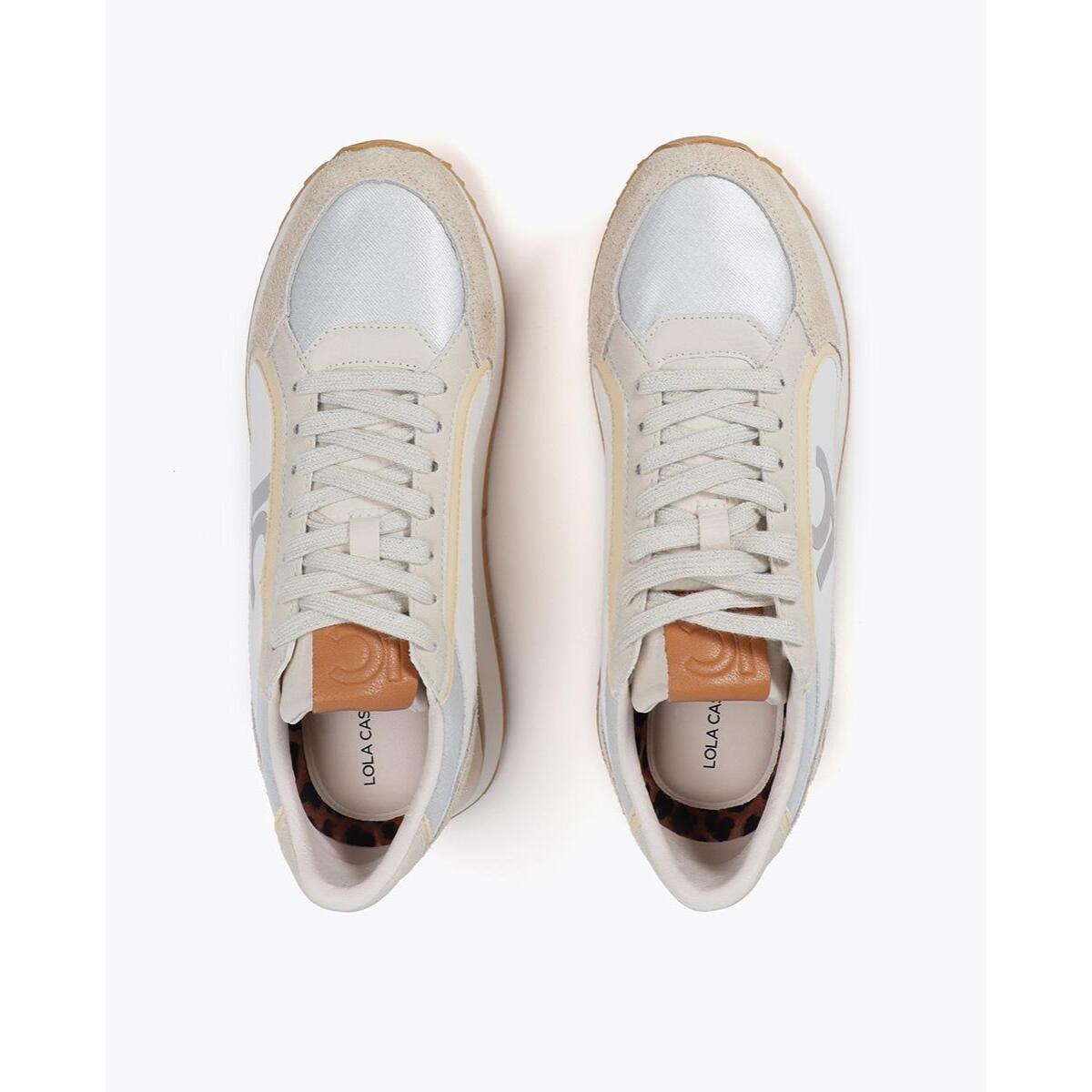 Sneakers con Suola Multitexture e Dettagli in Pelle