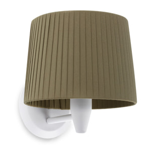 SAMBA Lampe applique blanc/enrubanné vert