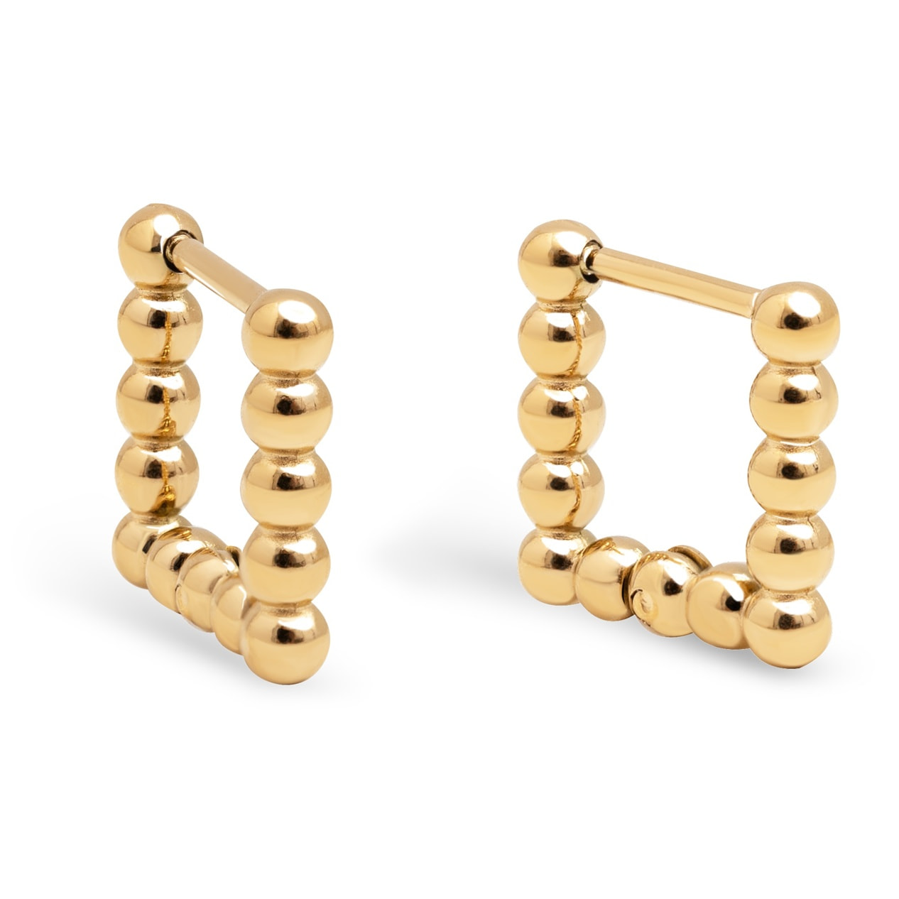 Orecchino Mila Dots in Acciaio Placcato Oro