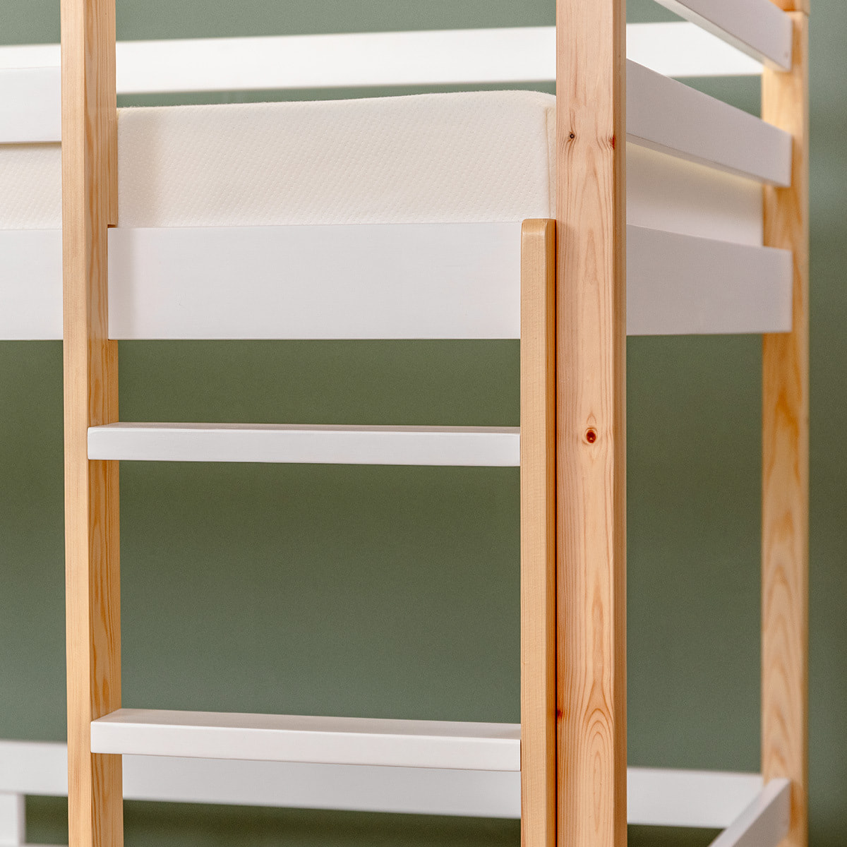 Lit enfant superposé Cabane en bois 90x190cm - Hypnia