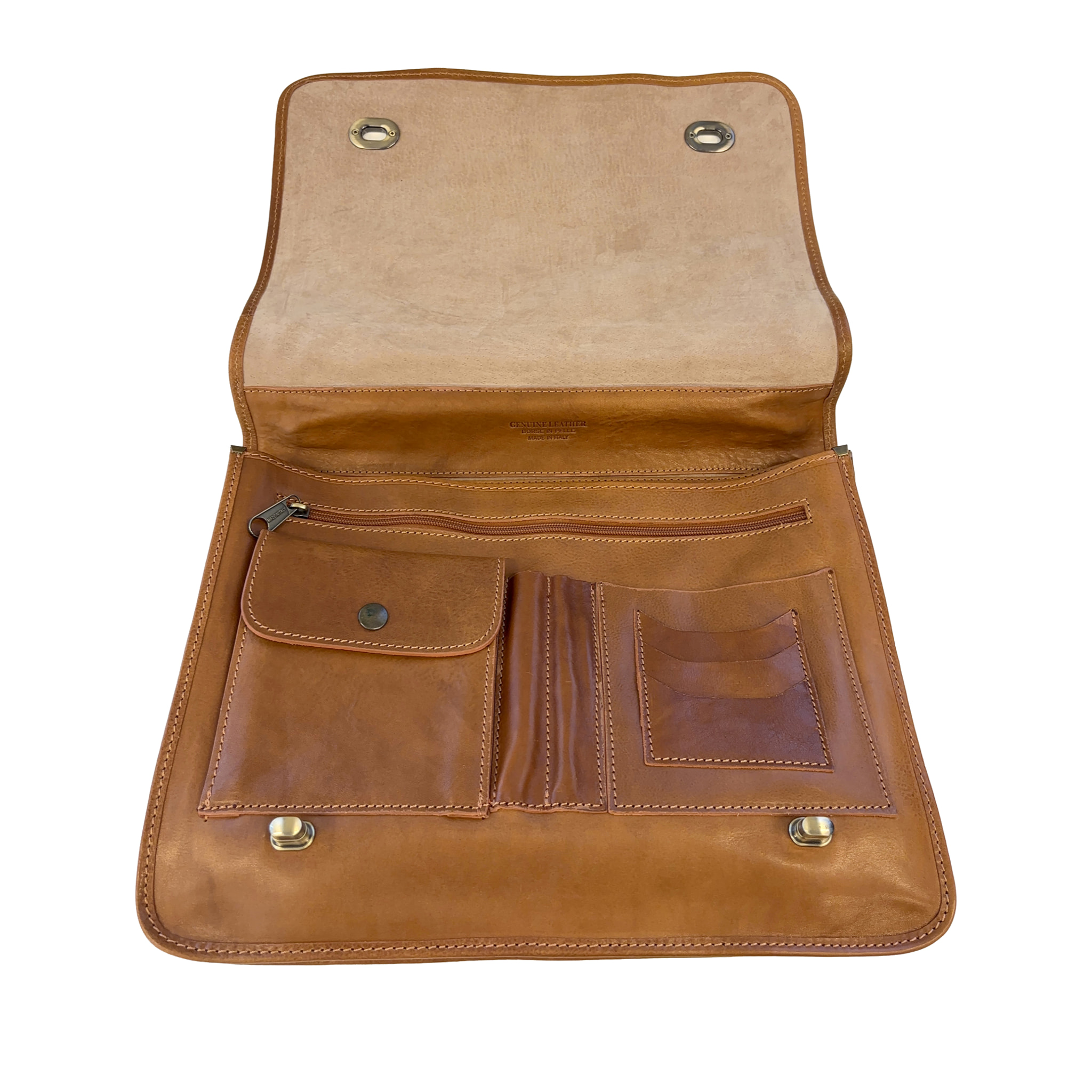 Borsa Ventiquattrore Unisex Borsa Portadocumenti da Lavoro in Pelle