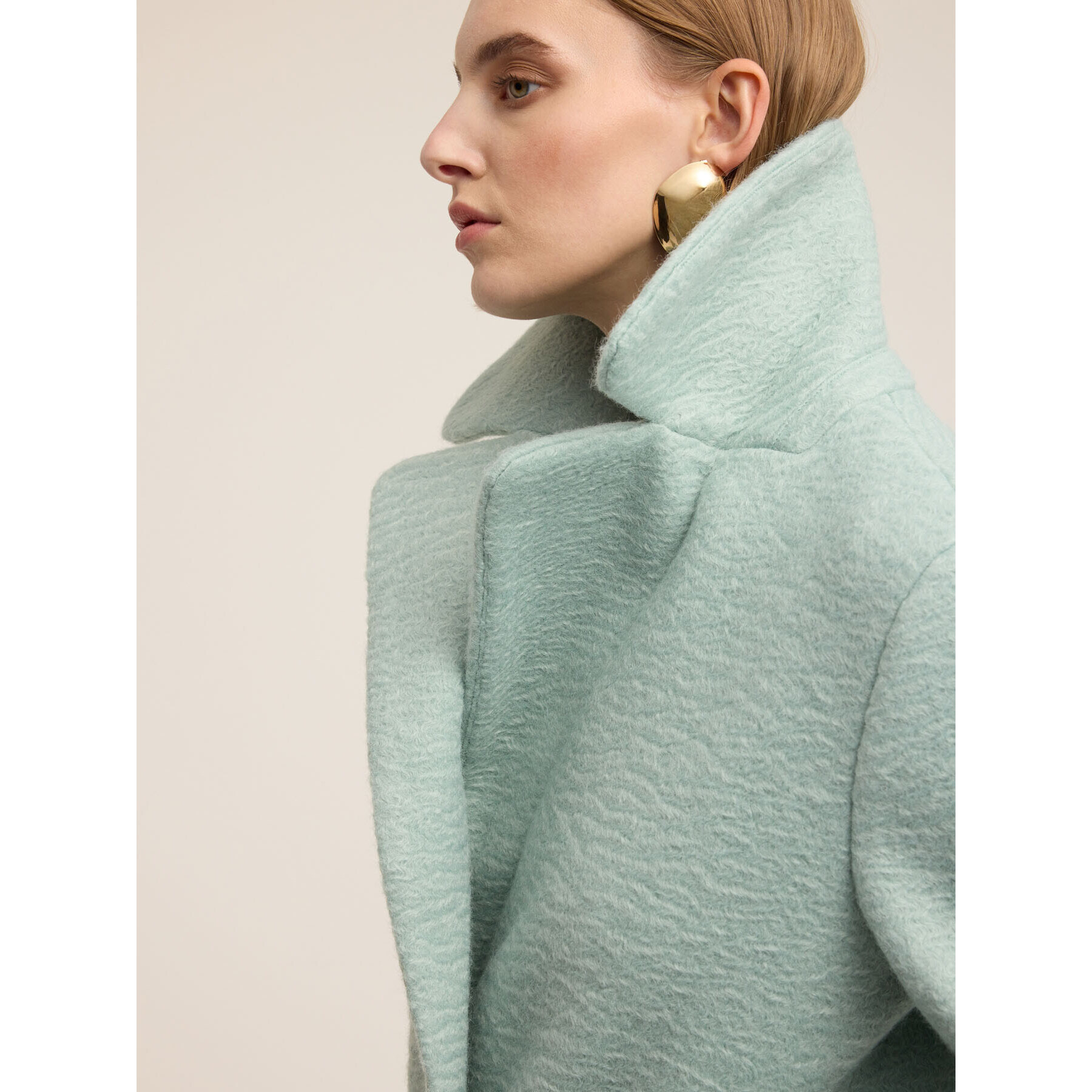 Motivi - Cappotto doppiopetto - Verde acqua