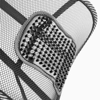 Supporto lombare portatile traspirante - nero - 40x37 cm