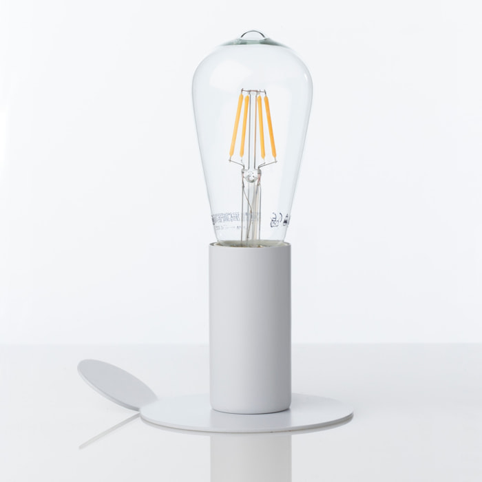 Lampe à poser Tomasucci MAGIC, en acier et métal, blanc, 11 × 11 × 9 cm