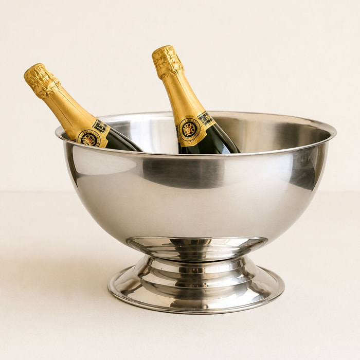 Grand seau à champagne en inox 40cm