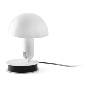 BELA Lampada da tavolo con clip blanc