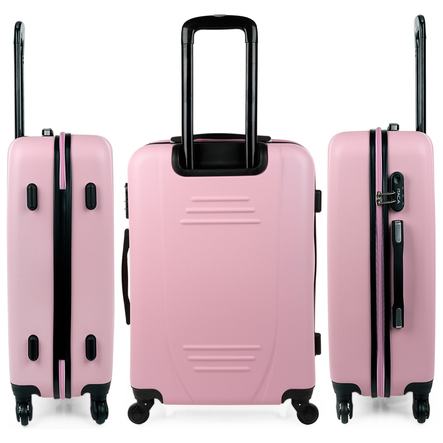 Maleta Itaca Tiber Set De 3 Unidades Rosa