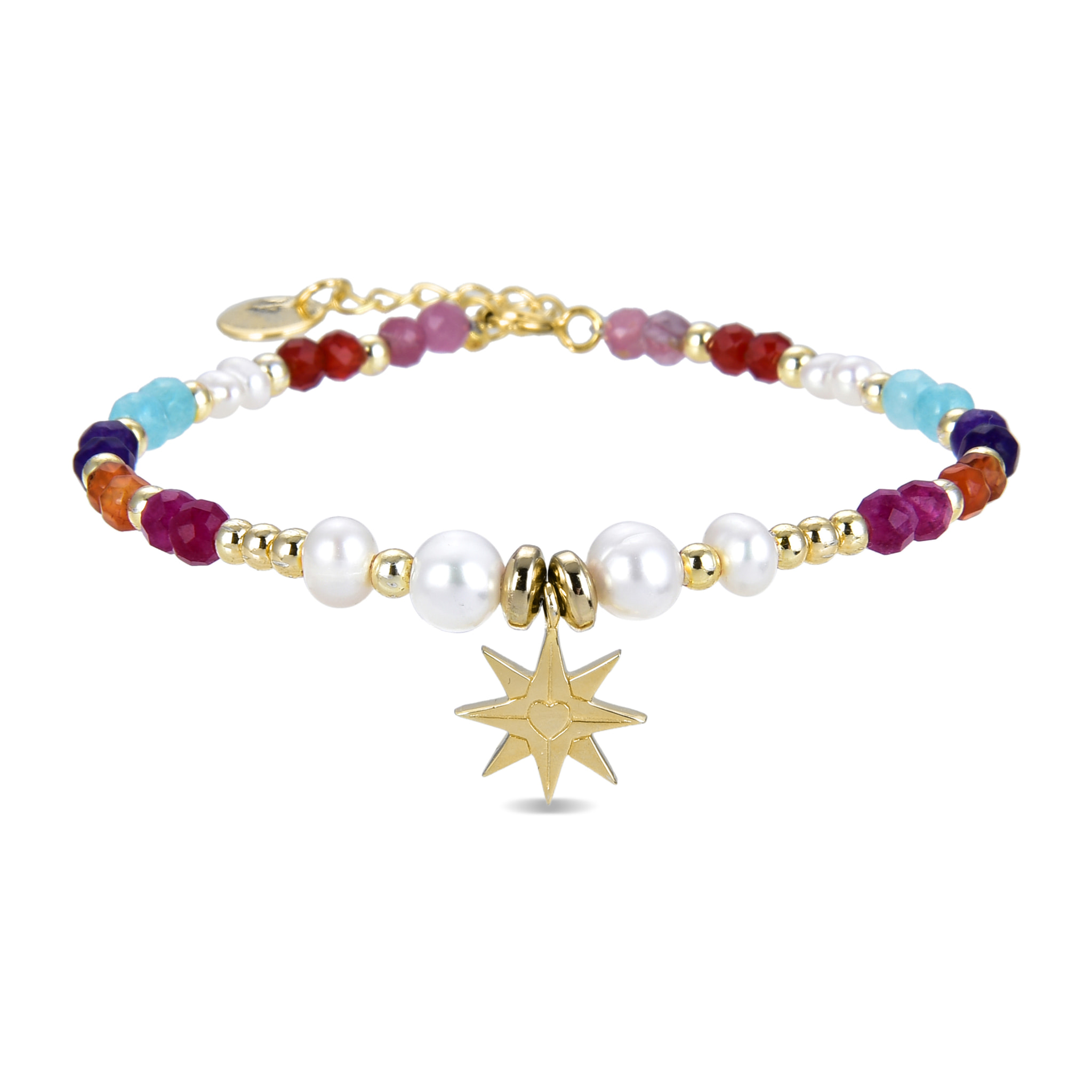 Pulsera Shasha acabado oro amarillo 18k