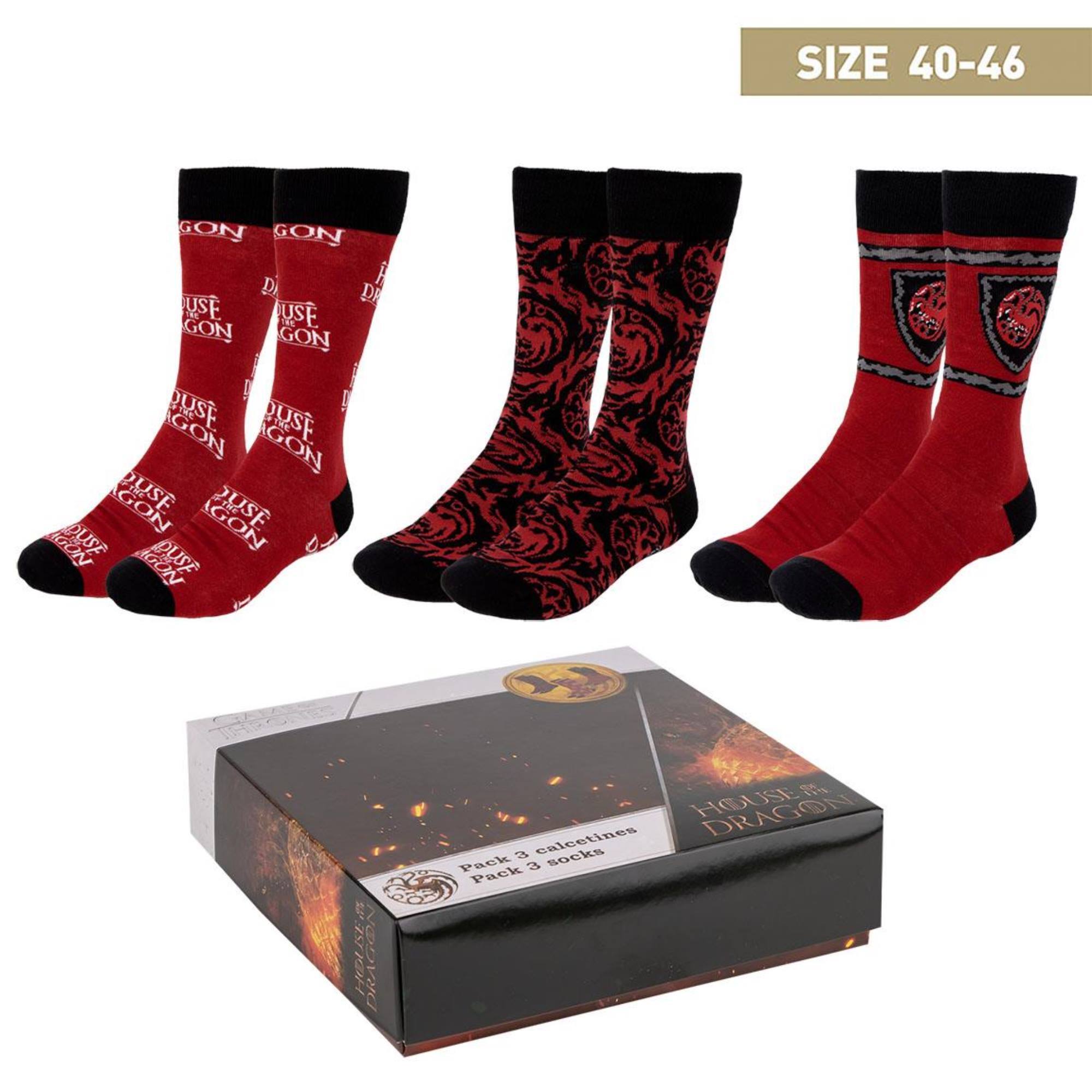 Pack de 3 calcetines diseño house of dragon