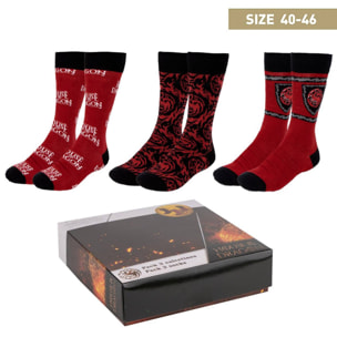 Pack de 3 calcetines diseño house of dragon