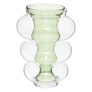 Vase « Double » Atmosphera x matali crasset H36cm en verre vert