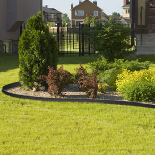 Bordurette 10m pour parterre en plastique noir