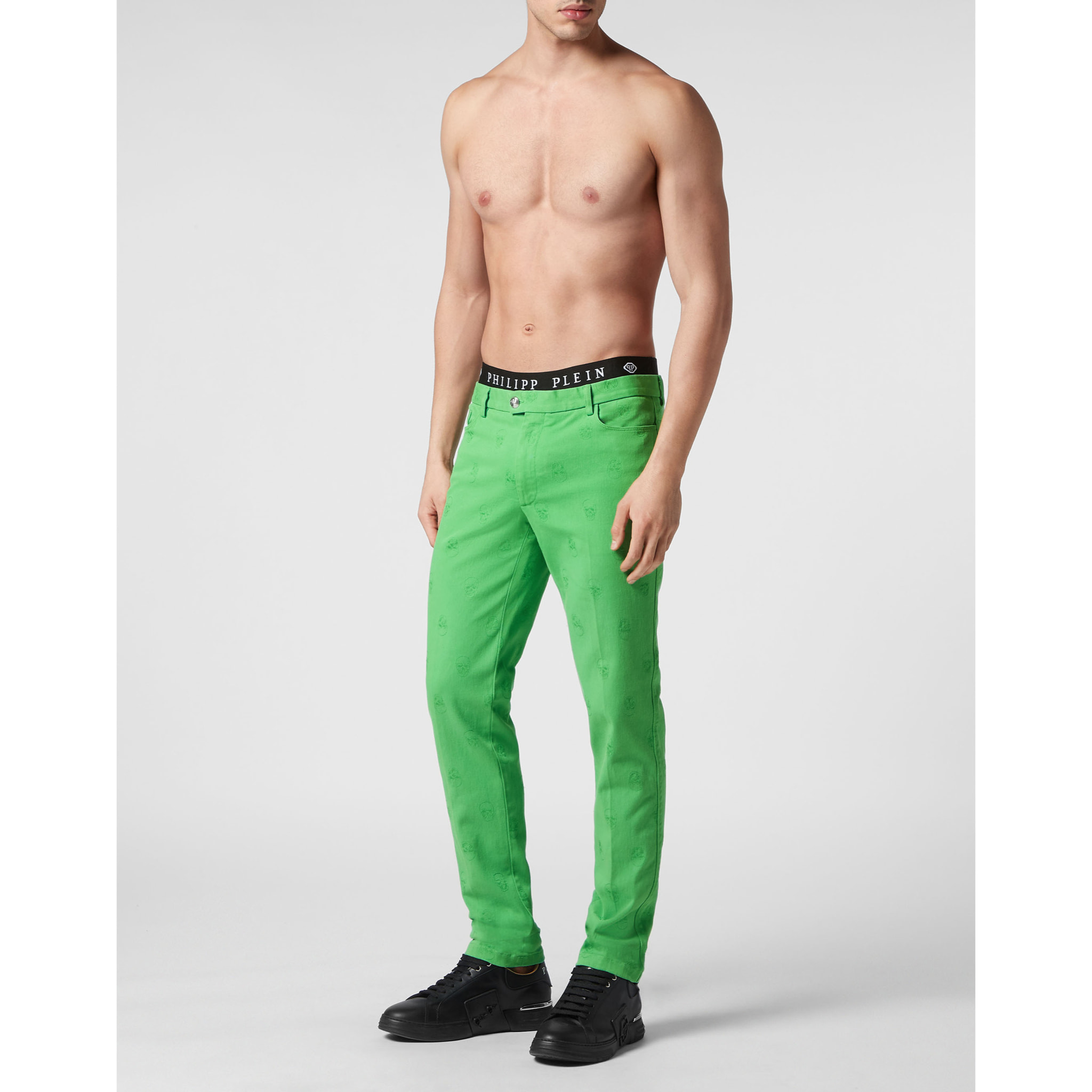 PHILIPP PLEIN Trousers Chinos fit SKULL