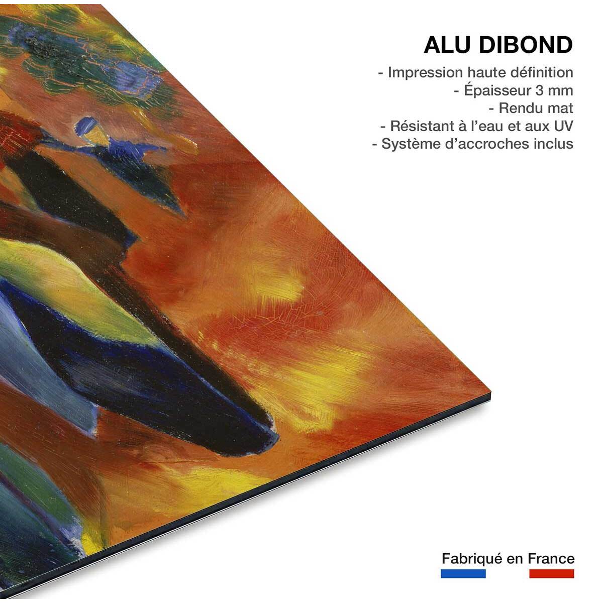 Tableau célèbre August Macke Sunny Path Tableau alu Dibond