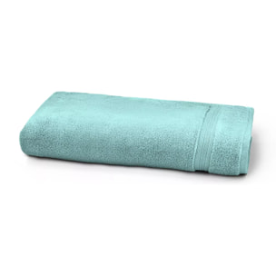 Drap de douche pur coton 550 g/m² uni bleu Elea curacao