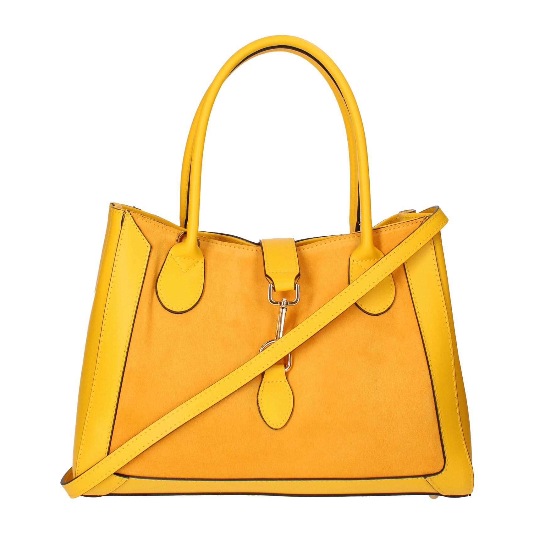 Borsa a mano Jordana da donna In Vera pelle Made in Italy 35x25,5x15 cm