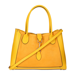 Borsa a mano Jordana da donna In Vera pelle Made in Italy 35x25,5x15 cm