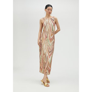 Vestito lungo paillette