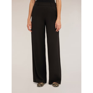 Motivi - Pantalones palazzo con banda lateral - Negro