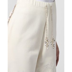 PHILIPP PLEIN Washed Joggers Tennis Club Crystals