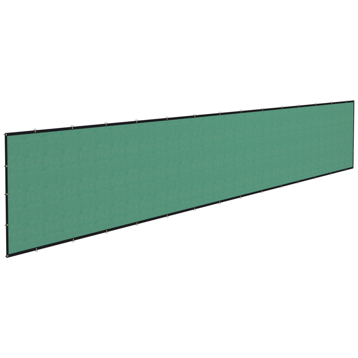 Brise-vue toile 160 g/m² renforcée avec attaches et œillets dim. 15,25L x 1,75H m