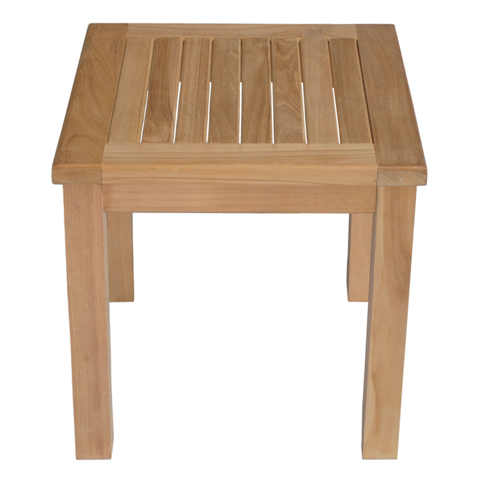 Table d'appoint carrée en teck 45cm JAVA