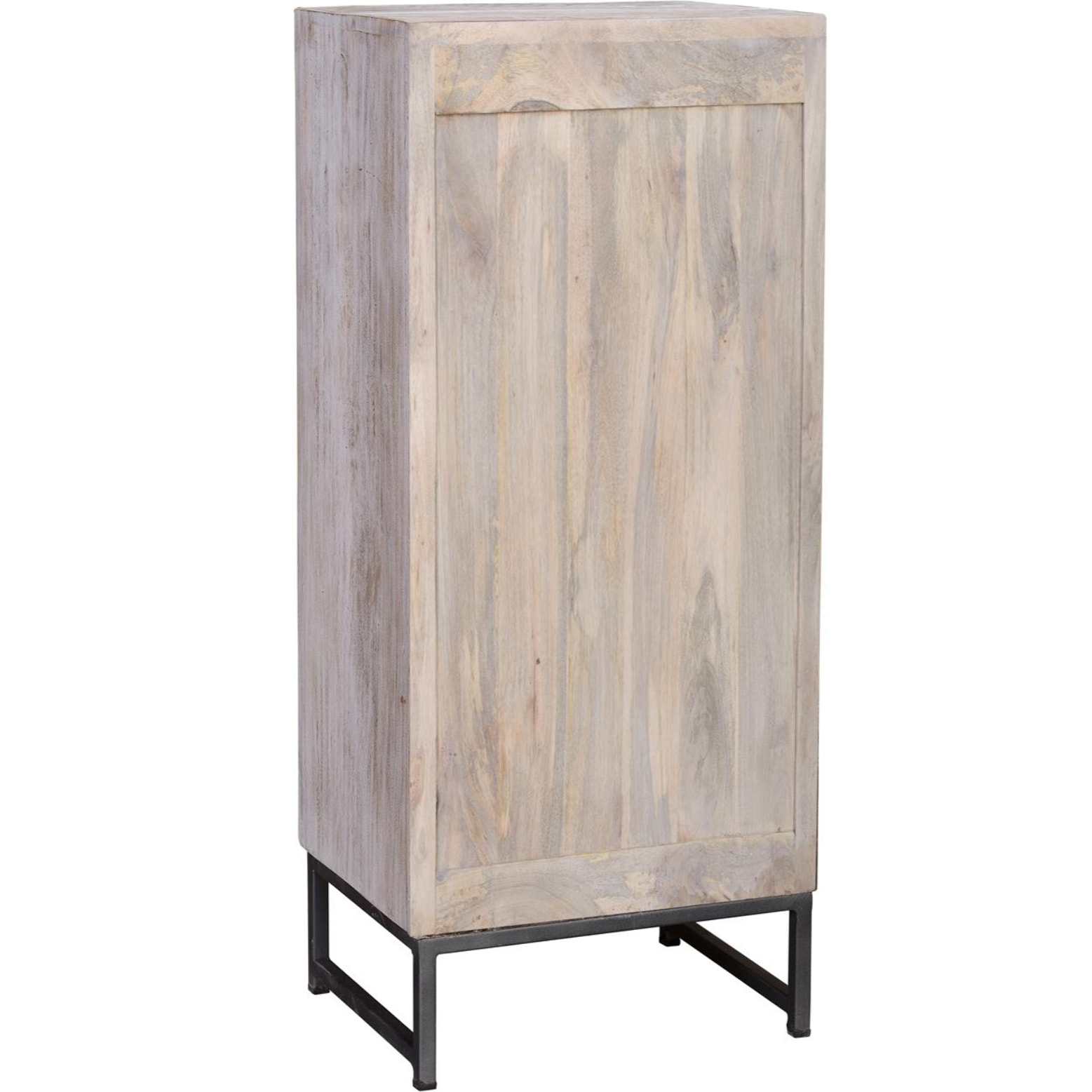 Sinfonier de Madera de Mango 45 Cm Estilo Étnico Boho Tallado