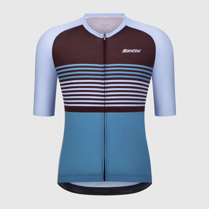 Spoke Men's Short Sleeve Jersey - Bleu Poudré - Bleu Poudré
